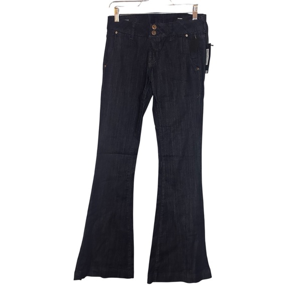 William Rast Denim - William Rast Trouser Flare Jeans 26 x 35 Low Rise Dark Wash